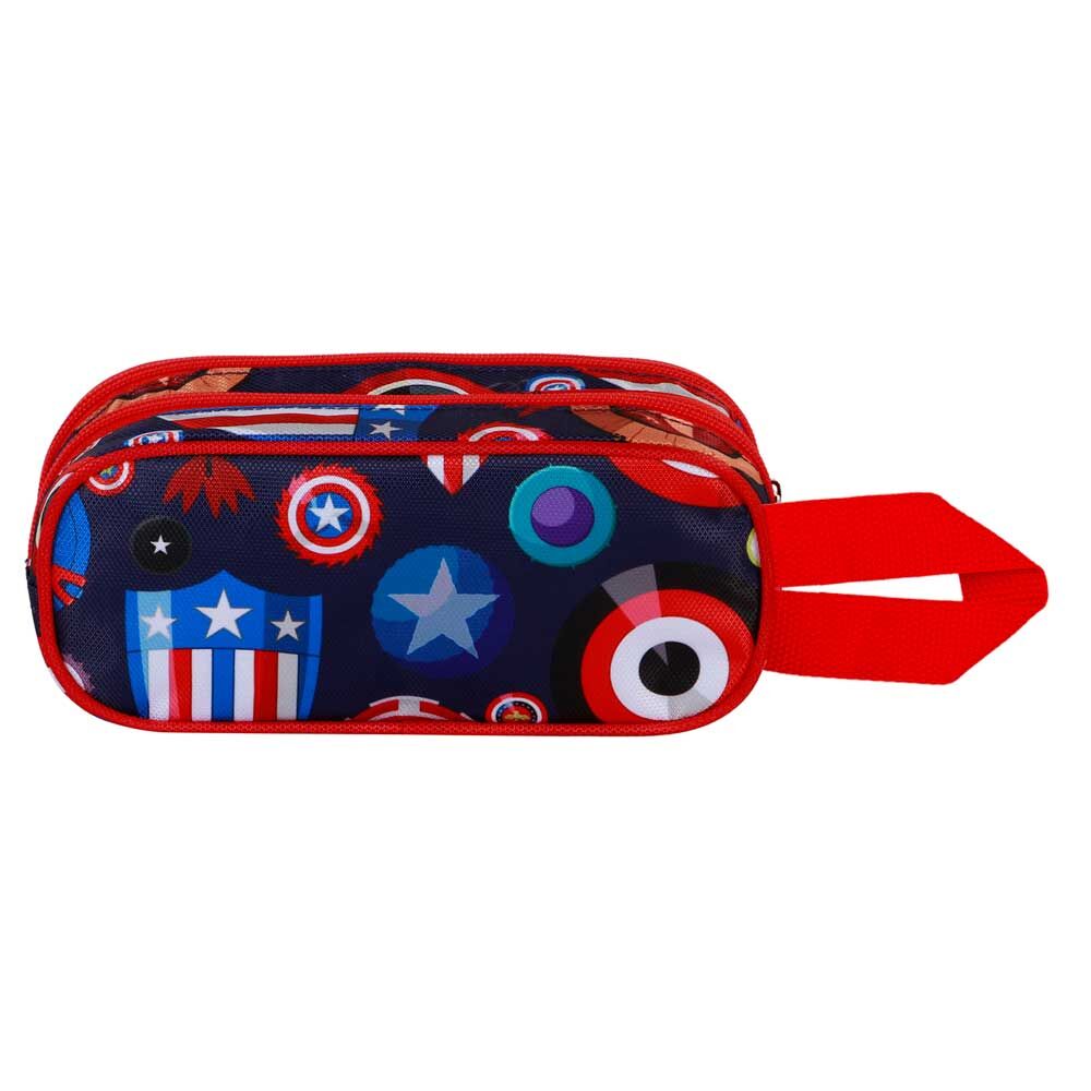 Marvel Captain America Patriot 3D dubbel Pennfodral