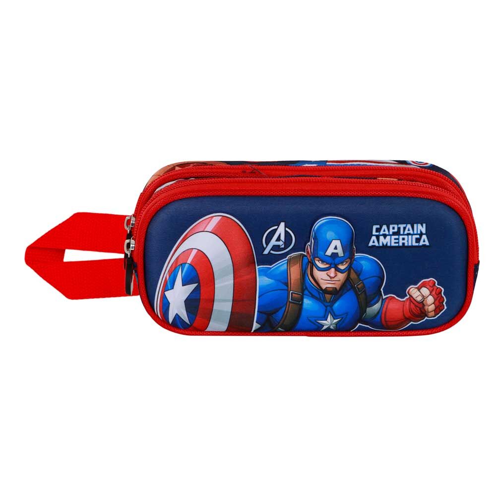 Marvel Captain America Patriot 3D dubbel Pennfodral