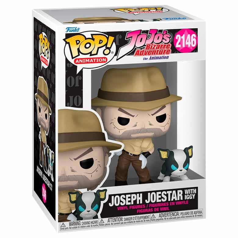 POP Figur Jojo's Bizarre Adventure Joseph Joestar med Iggy