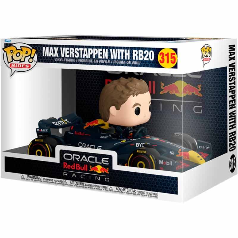 POP Figur Rides Super Deluxe Racing Oracle Red Bull Max Verstappen med RB20
