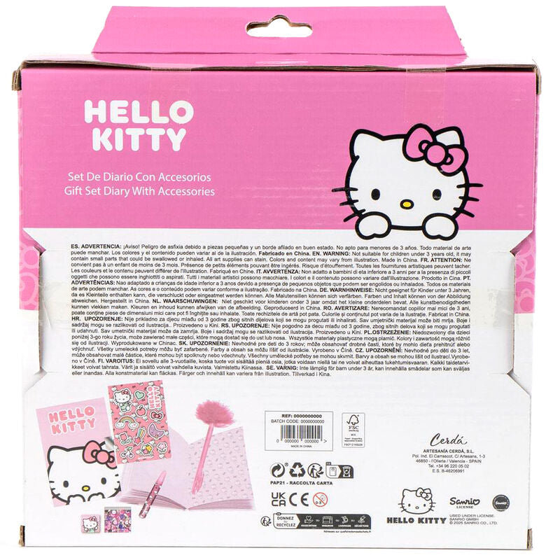 Hello Kitty Dagbok set