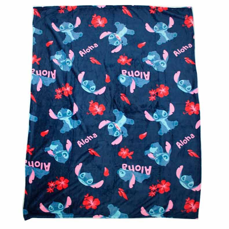 Disney Stitch Coral Filt 110x140cm