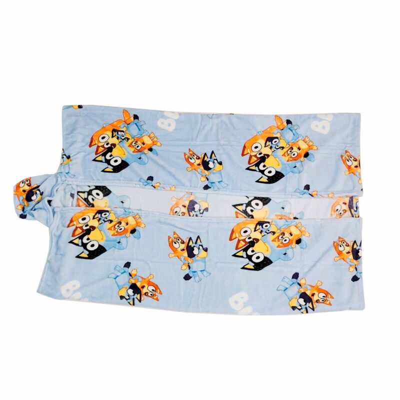 Bluey Coral Hooded Blanket 120x150cm - Mjuk och Mysig