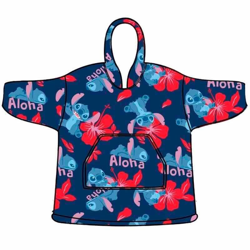 Disney Stitch Oversize Sweatshirt Coat för Vuxna - Korall