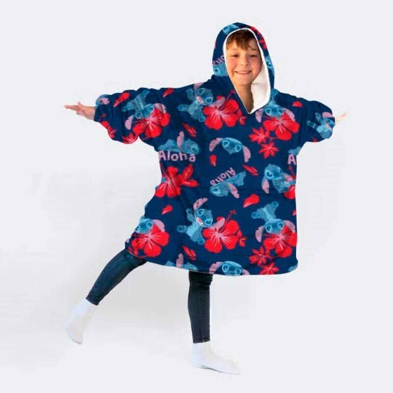 Disney Stitch Oversize Sweatshirt Coat för Barn - Korall