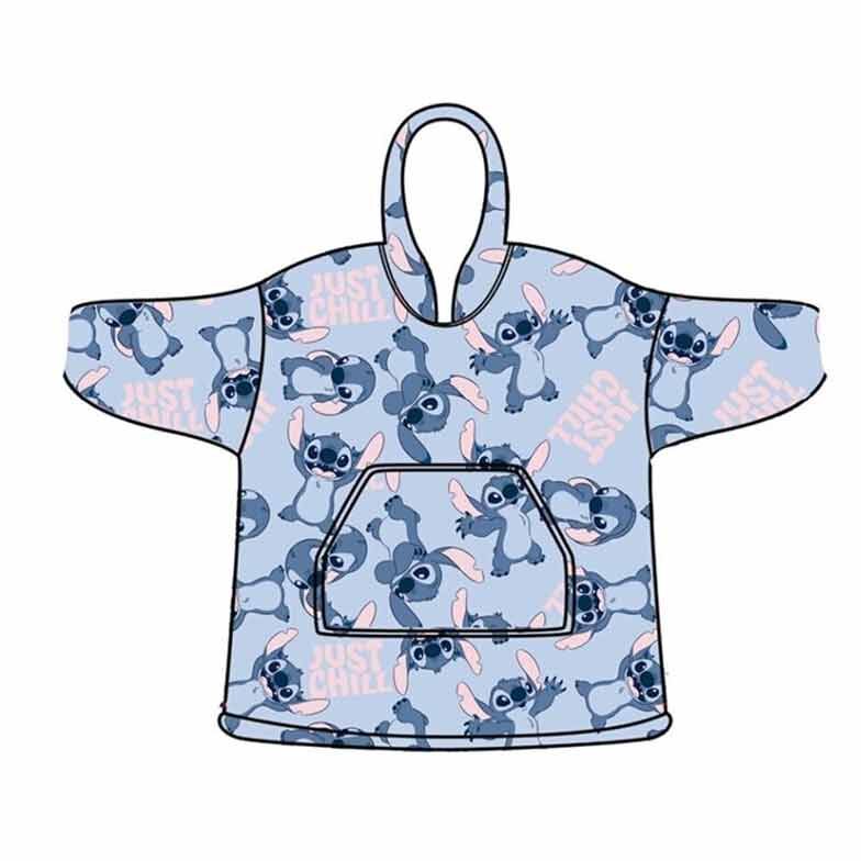 Disney Stitch Oversize Sweatshirt Coat för Vuxna - Korall