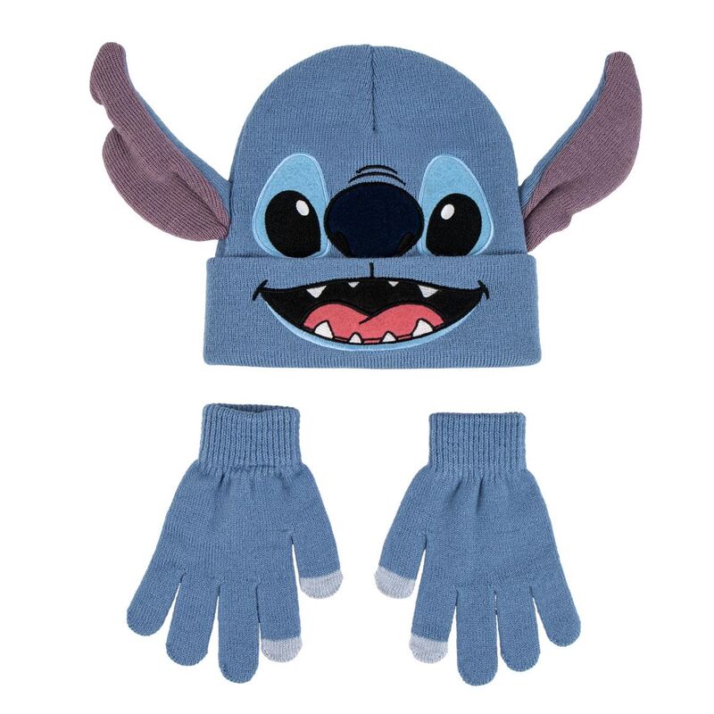 Disney Stitch mössa och vantar set