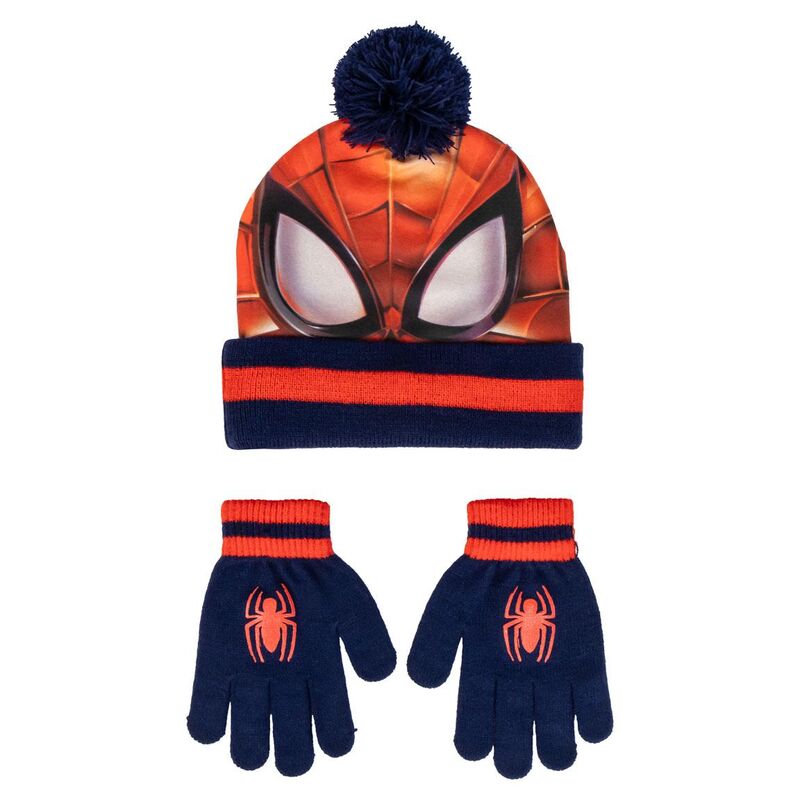 Marvel Spiderman Hatt och Vantar Set
