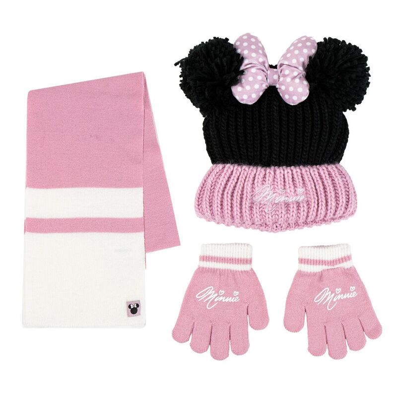 Disney Minnie Vinterset: Snood, Mössa och Handskar