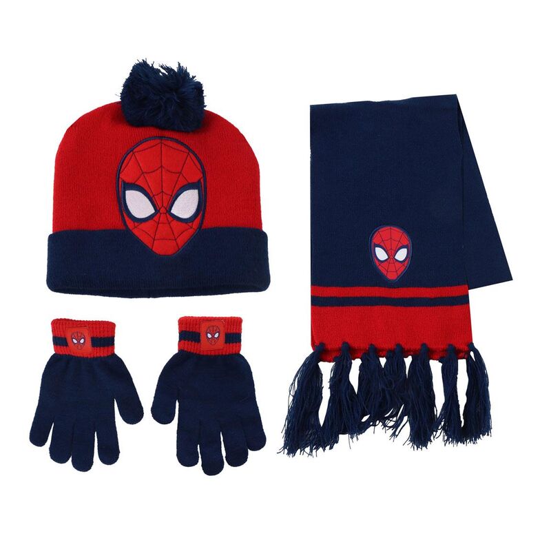 Marvel Spiderman Vinterset: Snood, Mössa och Handskar