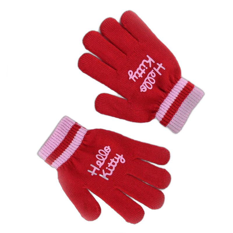 Hello Kitty Vinterset: Snood, Mössa och Handskar