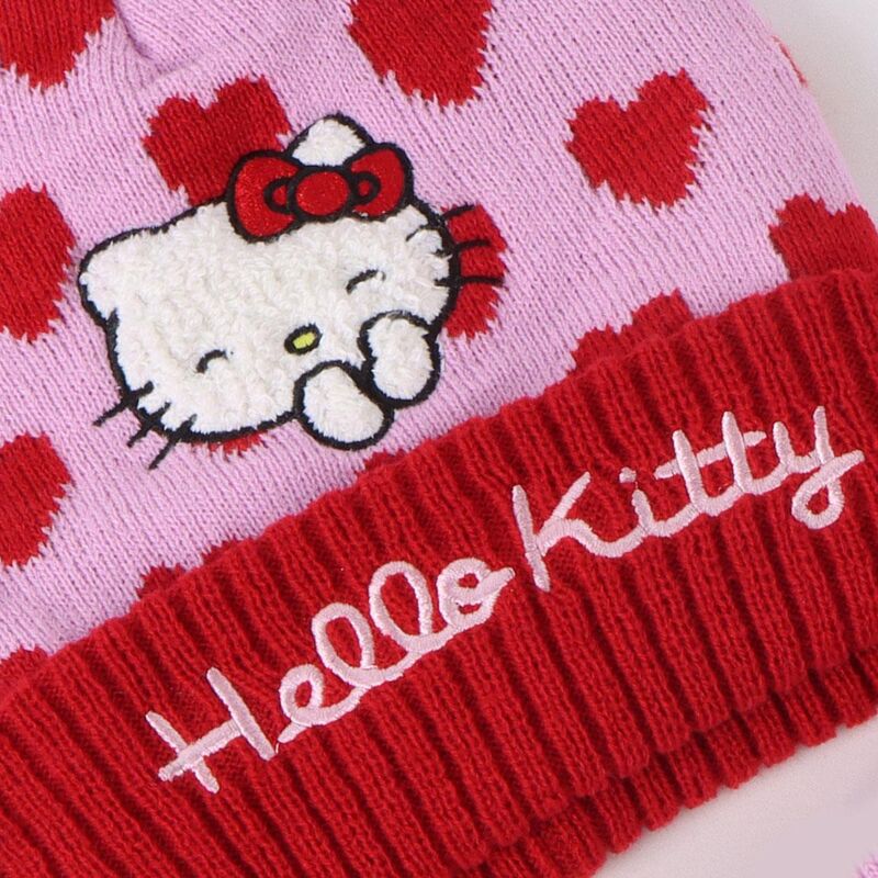 Hello Kitty Vinterset: Snood, Mössa och Handskar