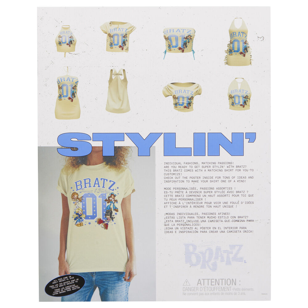 Bratz Stylin Sasha Docka + T-shirt