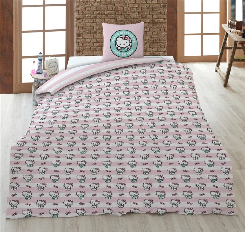 Hello Kitty Polycotton Duvet Cover Set 90cm