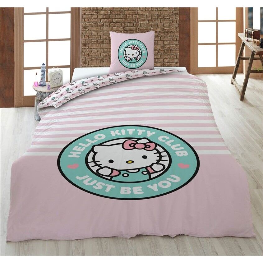 Hello Kitty Polycotton Duvet Cover Set 90cm