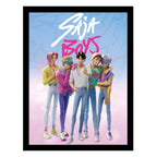 KPop Demon Hunters Saja Boys Inramad Tryck