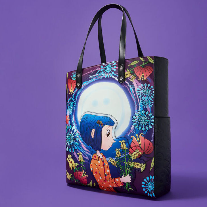Loungefly Coraline Worlds Laika Shopping Bag