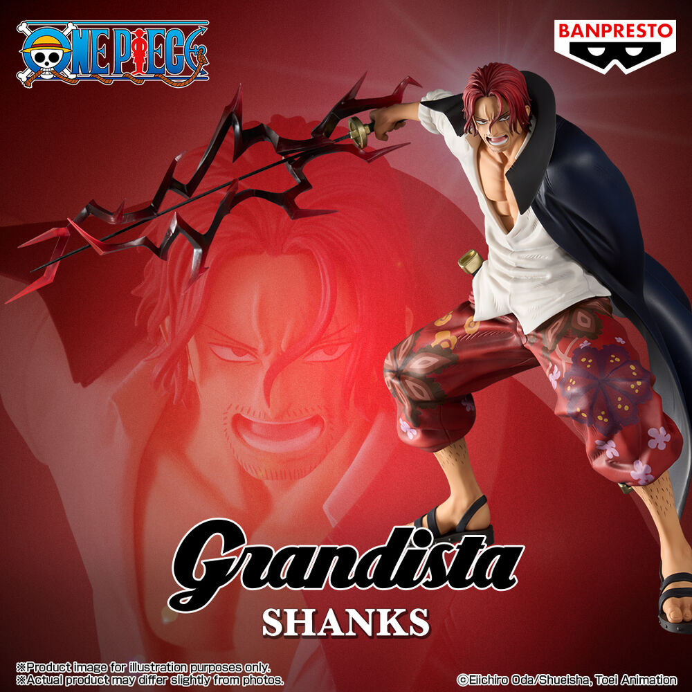 One Piece Shanks Grandista Figur 22cm - Samlarobjekt