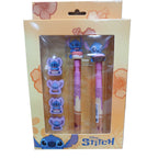 Disney Stitch Pen, Blyertspenna och 4 Suddgummi-set