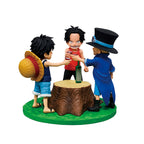One Piece Dramatic Memories Ace & Sabo & Luffy Ichibansho Figur 10cm