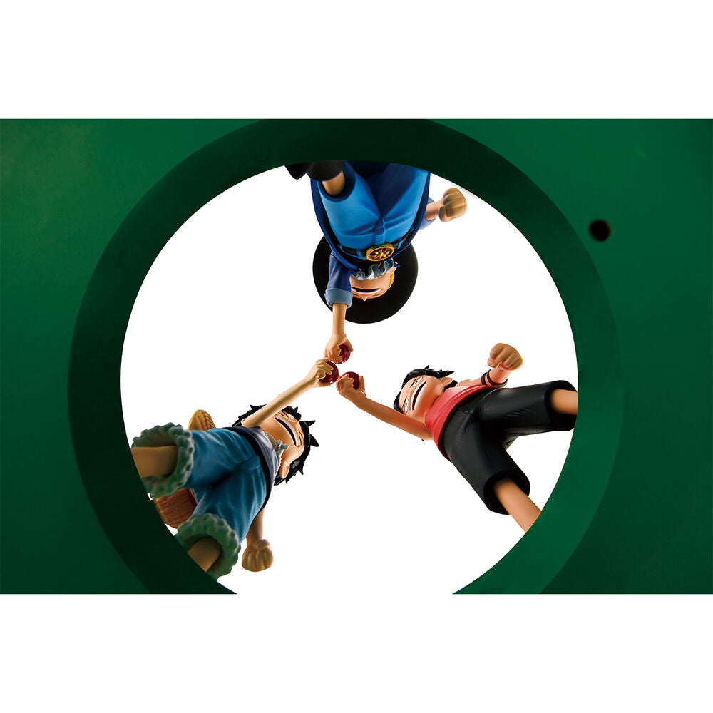 One Piece Dramatic Memories Ace & Sabo & Luffy Ichibansho Figur 10cm