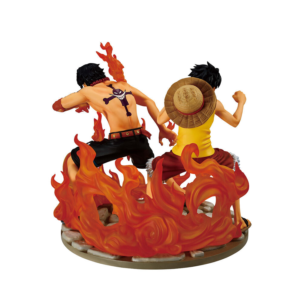 One Piece Dramatic Memories Ace & Luffy Ichibansho Figur 15cm