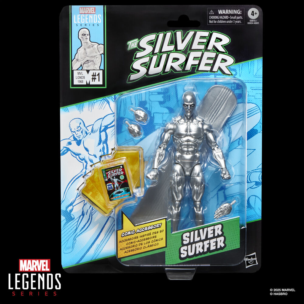 Marvel Legends Series The Silver Surfer - Silver Surfer Figur 15cm