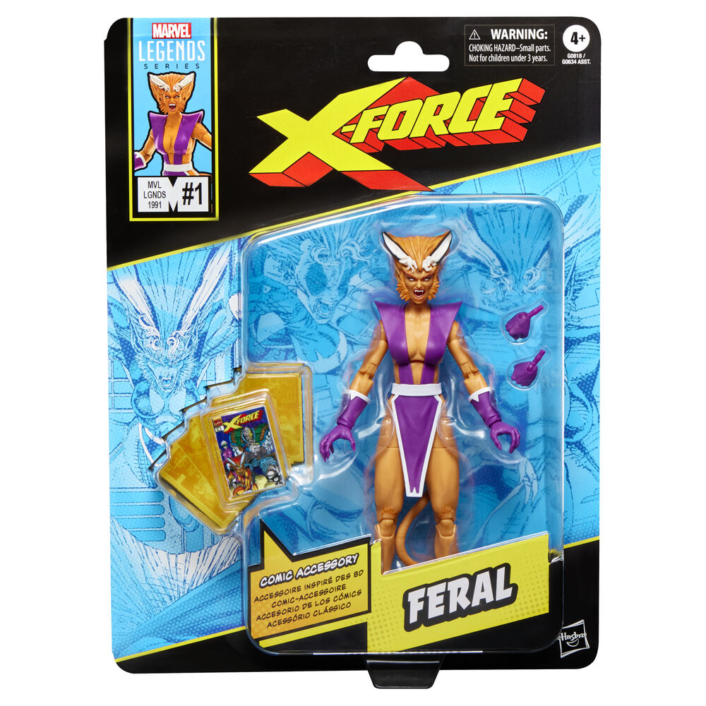 Marvel Legends Series X-Force Feral Figur 15 cm