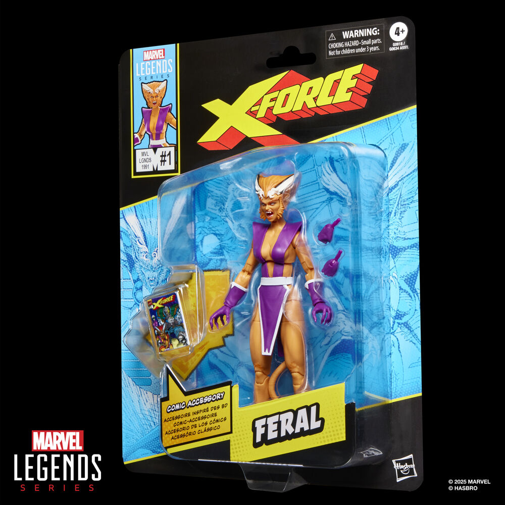 Marvel Legends Series X-Force Feral Figur 15 cm