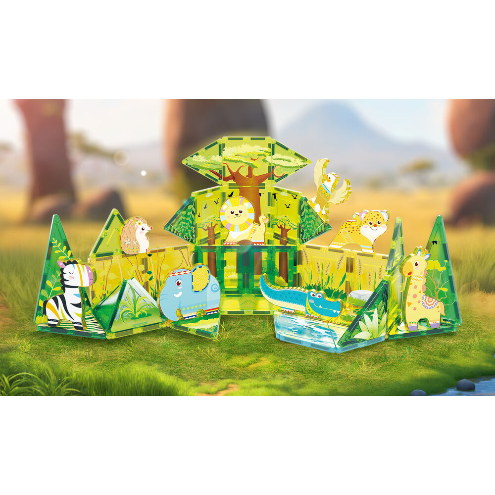 Safari Magnetiska Block + 8 Figurer