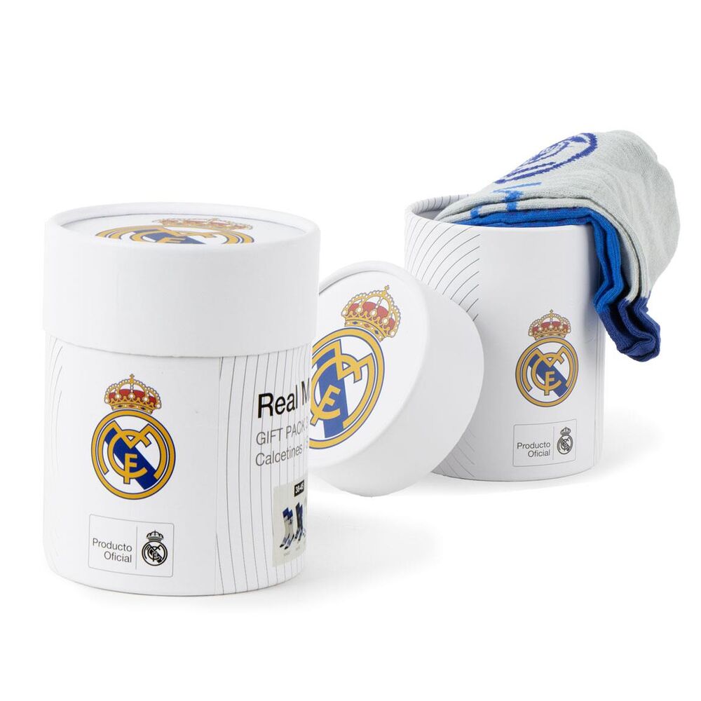 Real Madrid Pack av 3 Adult Socken