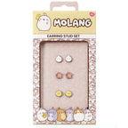 Molang set med 3 par örhängen