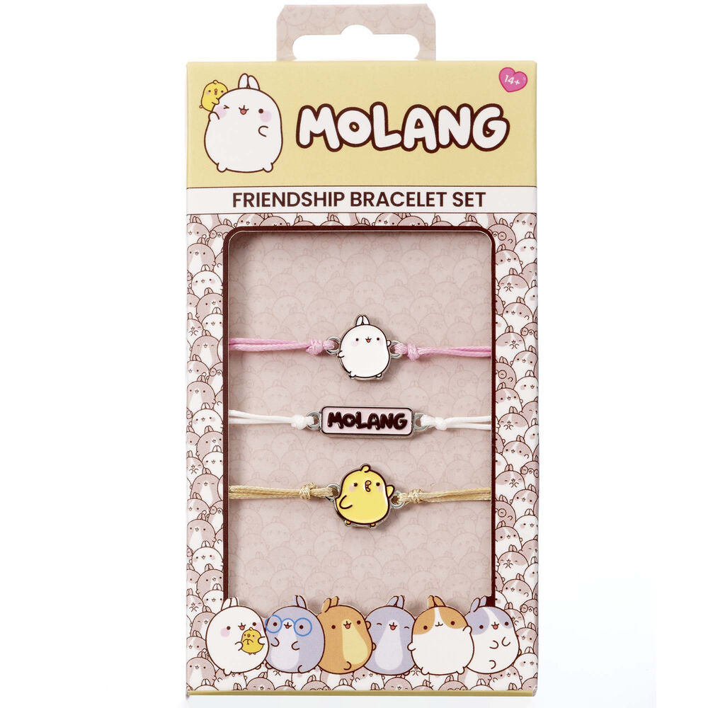 Molang set av 3 vänskapsarmband