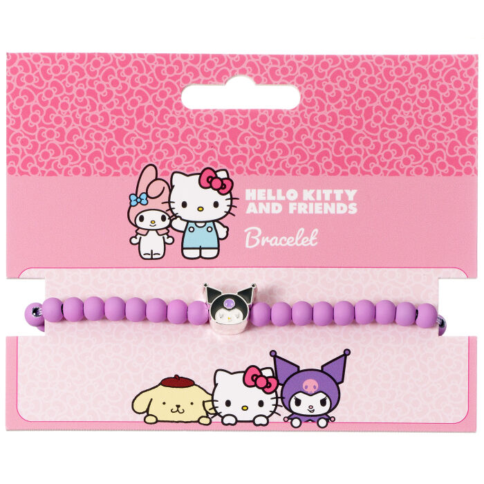 Hello Kitty Kuromi Armband i Matta Lila Kulor