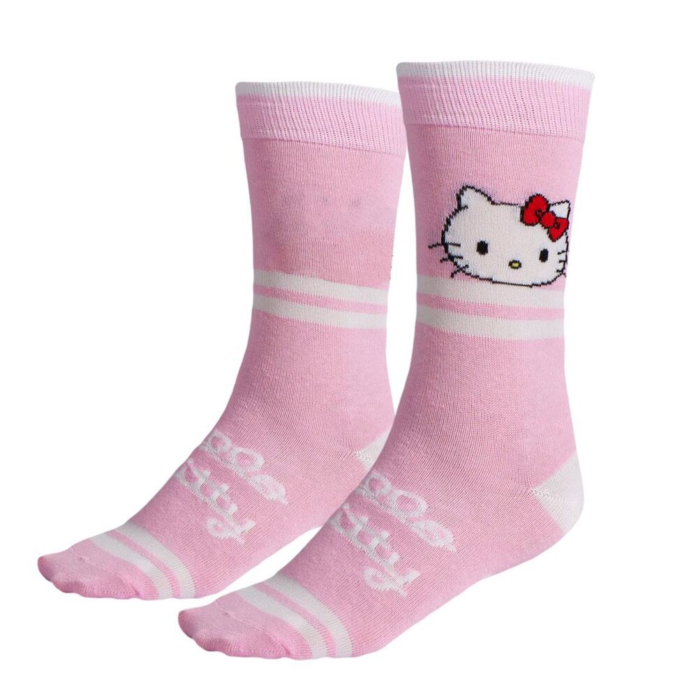 Hello Kitty Pack med 3 vuxensockar
