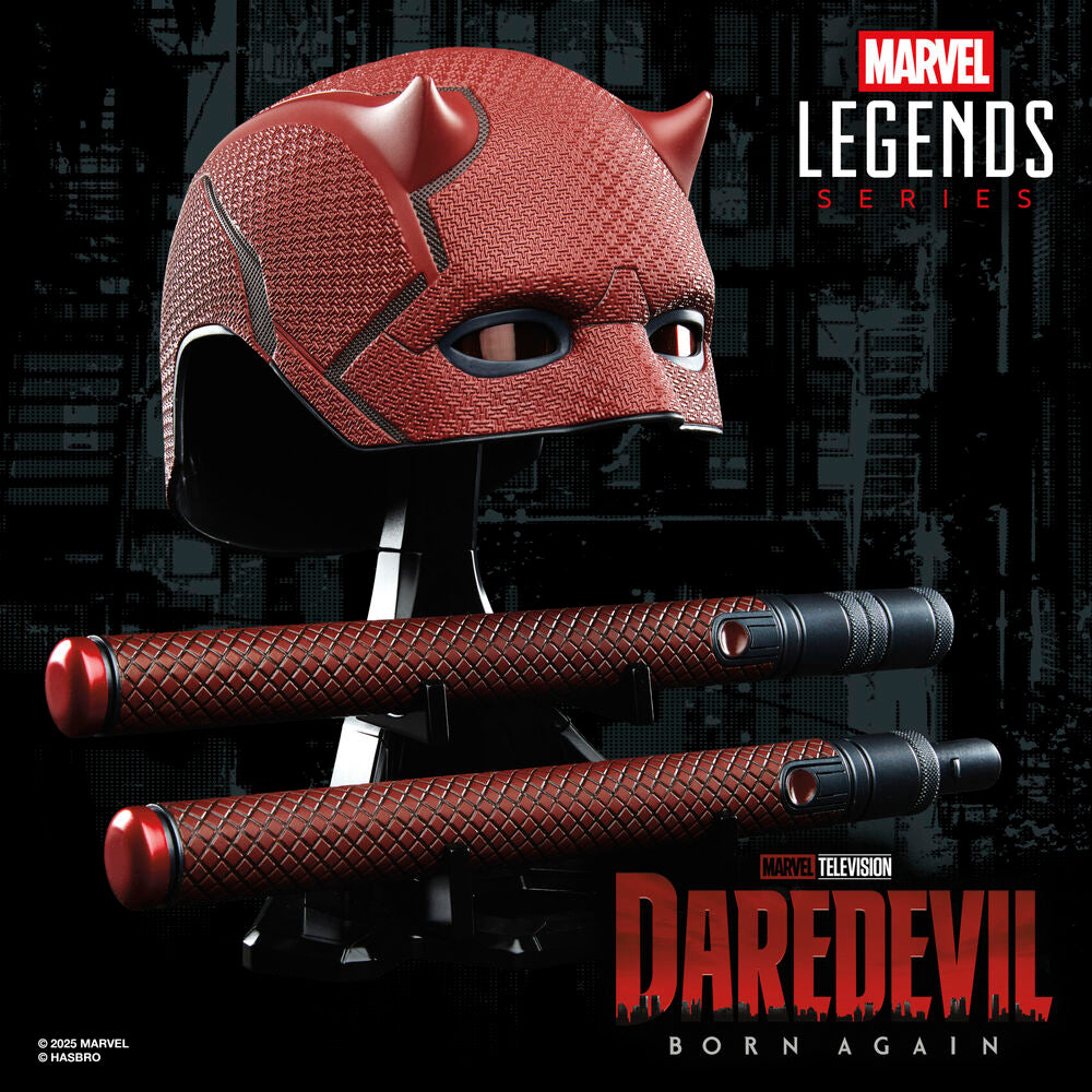 Marvel Legends Series Daredevil Born Again Mask + Billy Club Replica