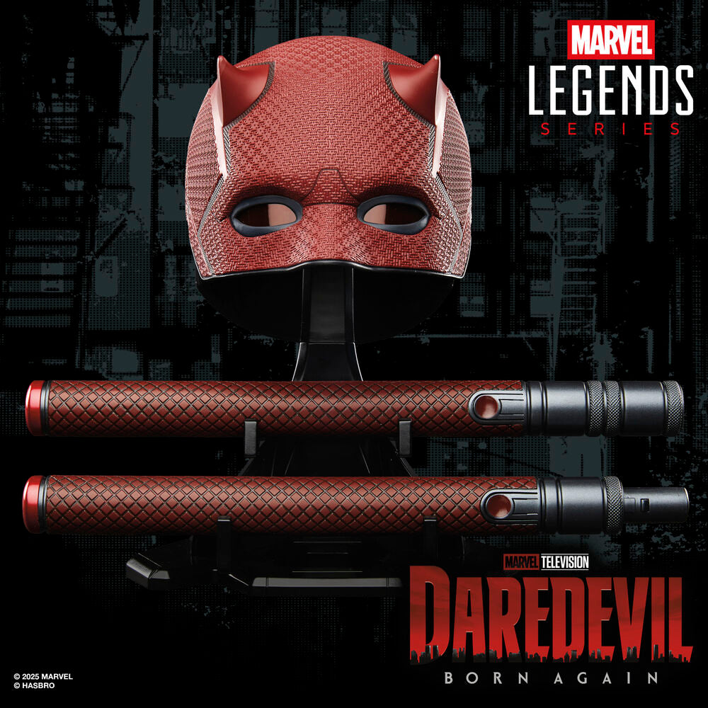 Marvel Legends Series Daredevil Born Again Mask + Billy Club Replica
