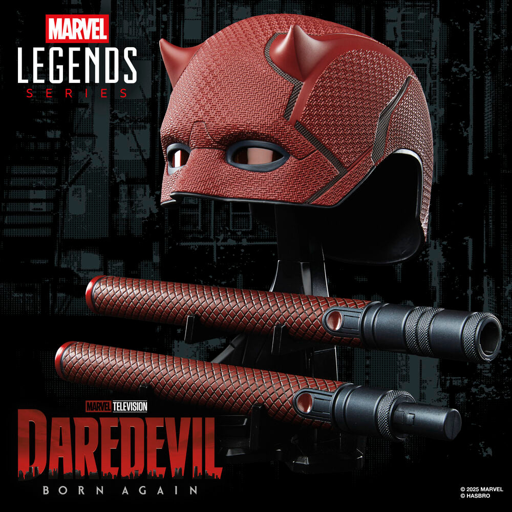 Marvel Legends Series Daredevil Born Again Mask + Billy Club Replica