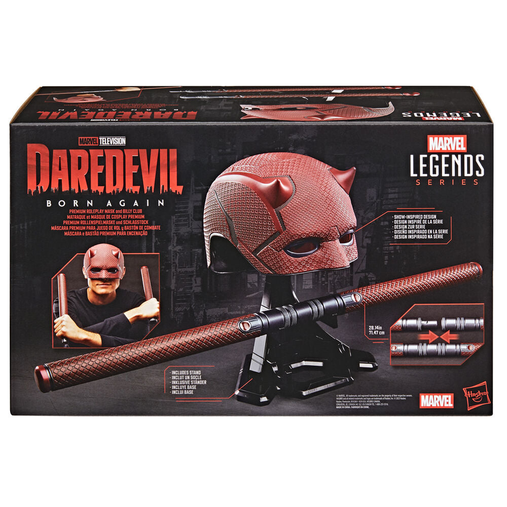 Marvel Legends Series Daredevil Born Again Mask + Billy Club Replica