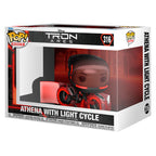 POP Figur Rides Disney Tron Ares Athena med Light Cycle