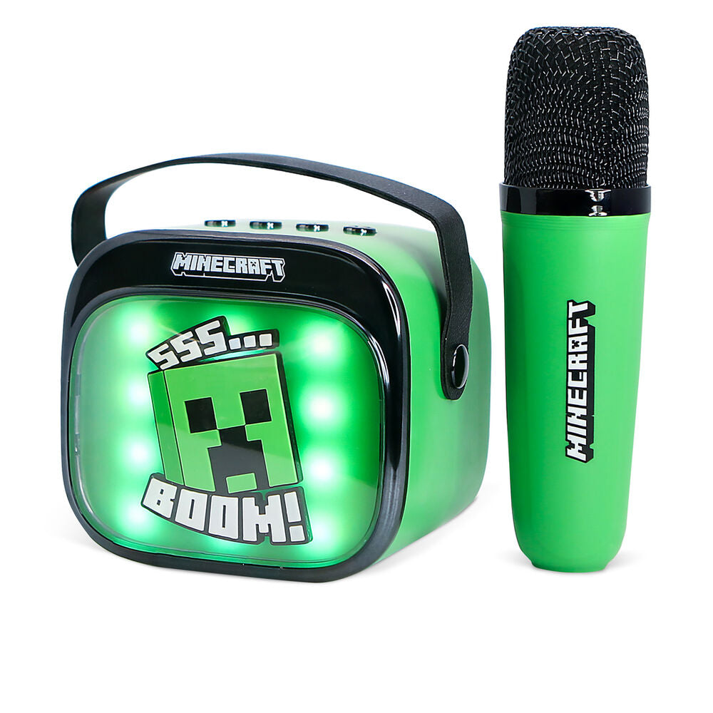 Minecraft LED Karaoke Högtalare och Mikrofon