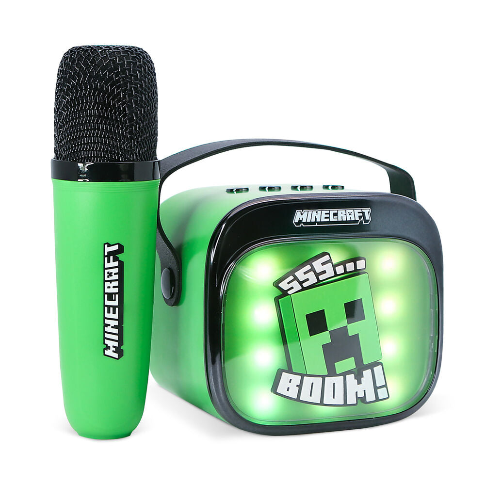 Minecraft LED Karaoke Högtalare och Mikrofon
