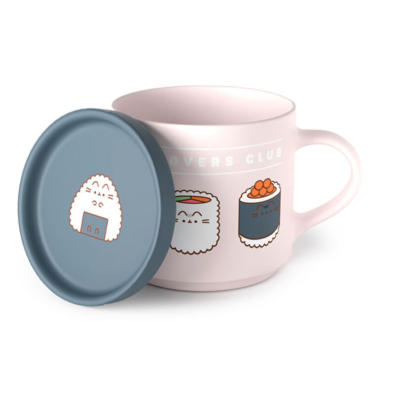 Pusheen the Cat Sushi Lover mugg och underläggslockset