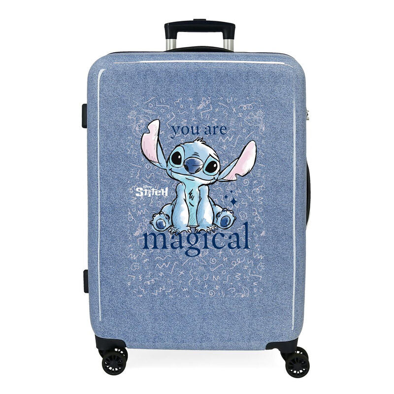 Disney Stitch You Are Magical ABS Ryggsäck med Hjul suitcase 65cm