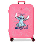 Disney Stitch You Are Magical ABS Ryggsäck med Hjul suitcase 70cm