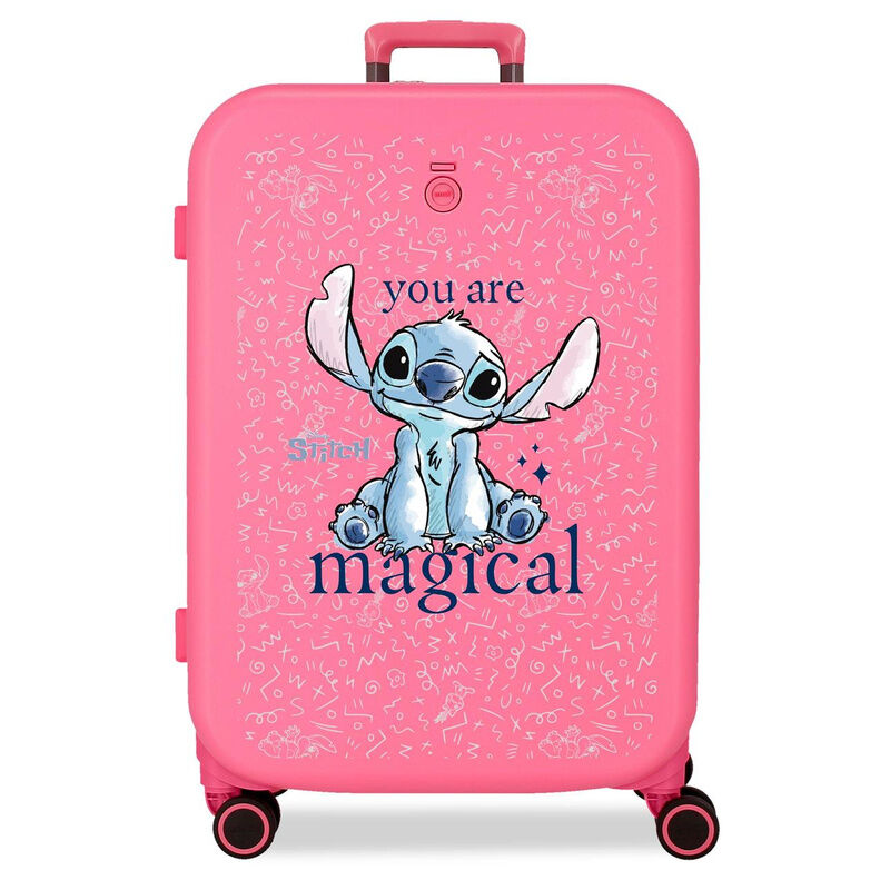 Disney Stitch You Are Magical ABS Ryggsäck med Hjul suitcase 70cm