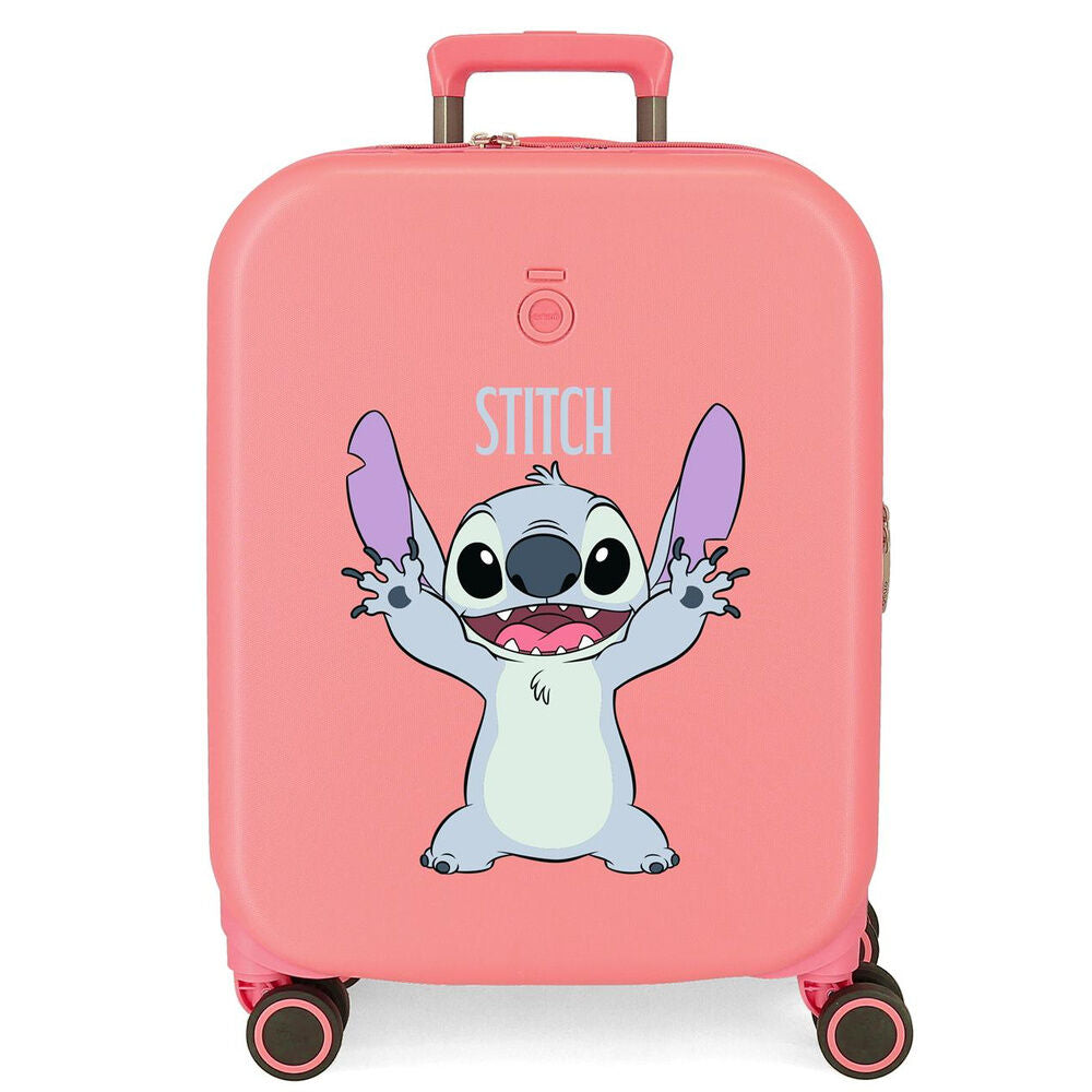 Disney Stitch Playful ABS Ryggsäck med Hjul suitcase 55cm