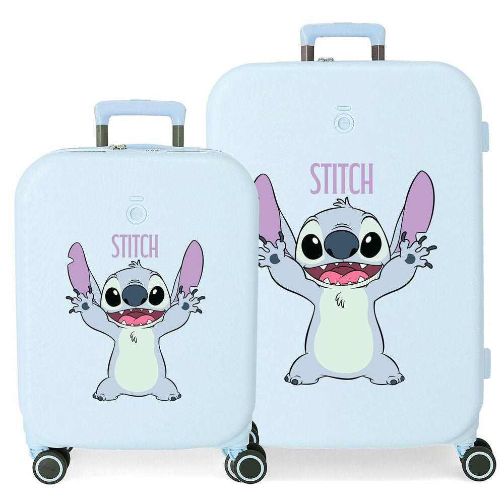 Disney Stitch Lekfull Set 2 ABS Ryggsäck med Hjul 55-70cm