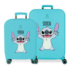 Disney Stitch Lekfullt Set 2 ABS Ryggsäck med Hjul Resväskor 55-70cm