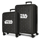 Star Wars Black ABS Ryggsäck med Hjul suitcase set 55/65cm